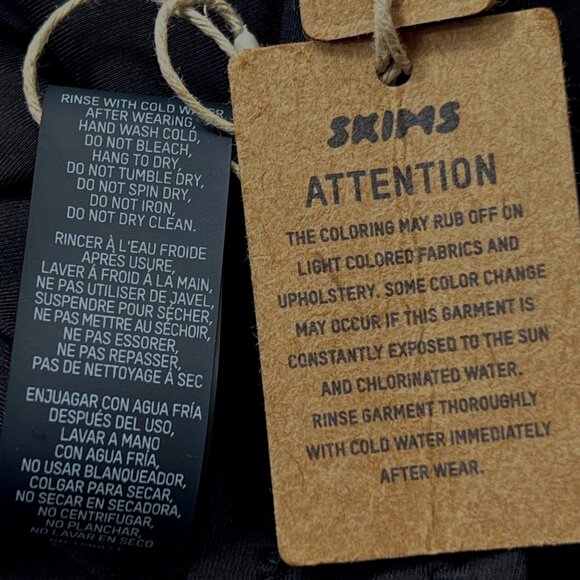 SKIMS Swim Tank Monokini Onyx Womens XXS - Picture 10 of 12